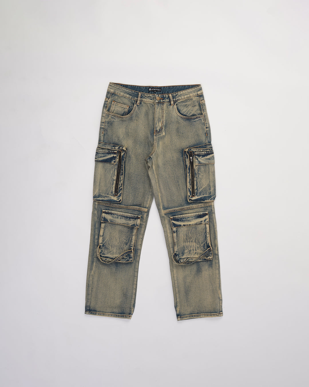 AVANDRESS ■ S Dyed Cargo Denim Pants - 2COL AVANDRESS Cargo Pants | Modalova